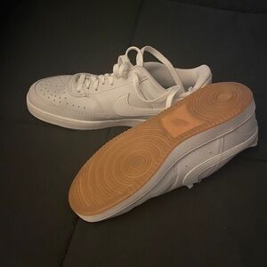 Nike Men’s White Low-Top Sneakers with Gum Outsole